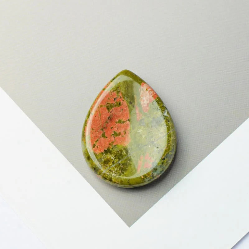 Buddha Stones Teardrop Shape Worry Stone Protection Crystal Decor 34*26*7.8cm