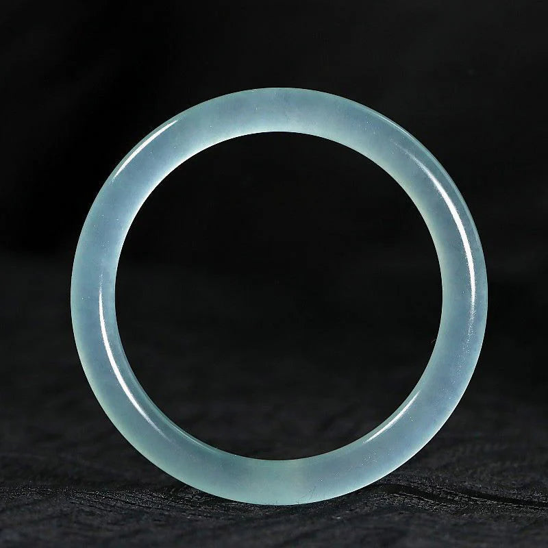 Buddha Stones Natural Jade Healing Blessing Bangle Bracelet