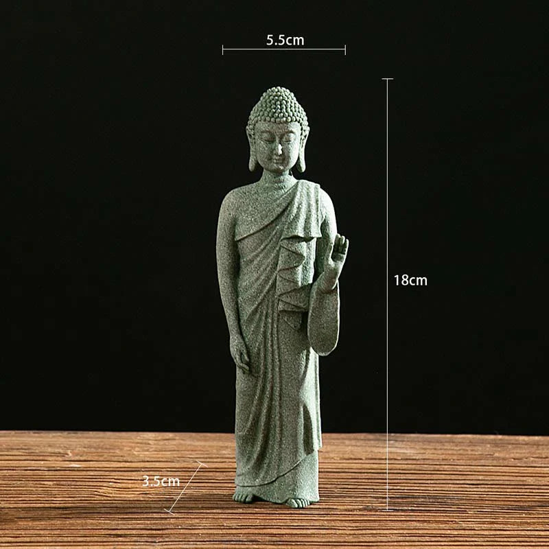 Buddha Stones Tibetan Meditation Contemplation Buddha Serenity Compassion Statue Figurine Decoration
