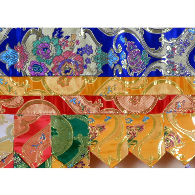 Buddha Stones Tibetan Five Colors Hanging Curtain Prayer Altar Healing Meditation Curtain