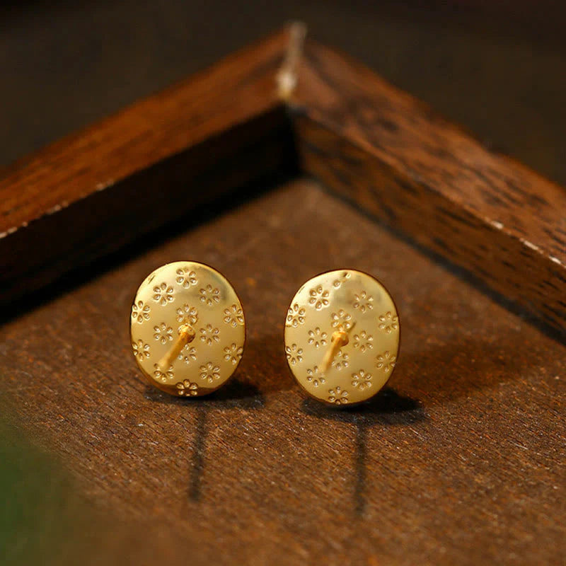 FREE Today: Strength and Blessing 925 Sterling Silver Golden Green Chalcedony Earrings