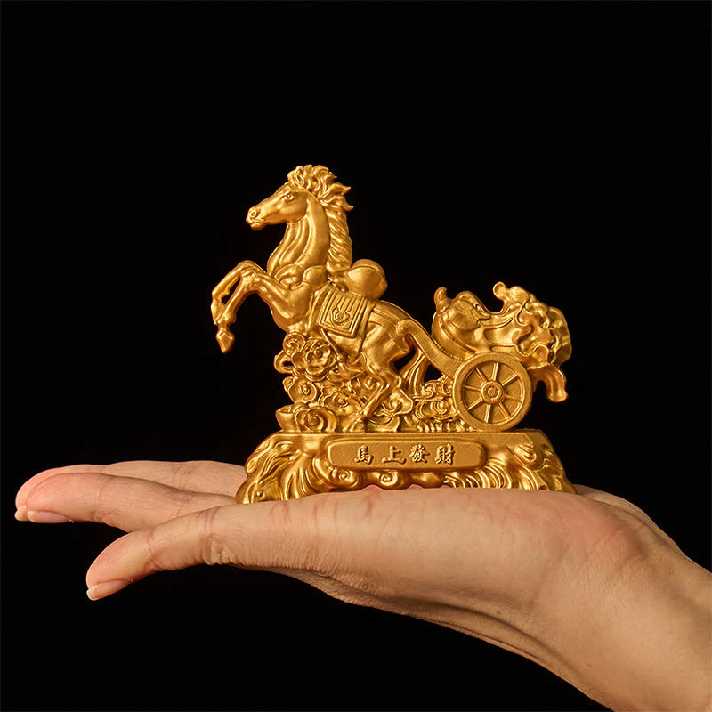 Buddha Stones Get Rich Now Year of the Horse Cabbage Ingot Home Decoration