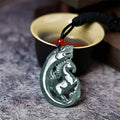 Buddha Stones Year Of The Horse Dragon Jade Luck Necklace Pendants