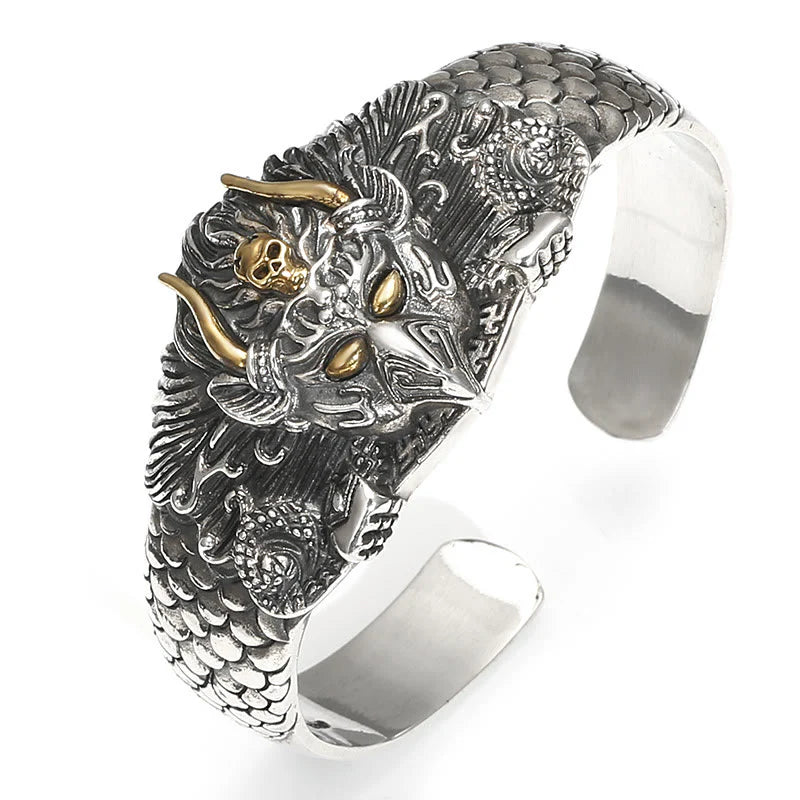 Buddha Stones Tibetan Garuda Bird Wisdom Protection Bracelet Bangle