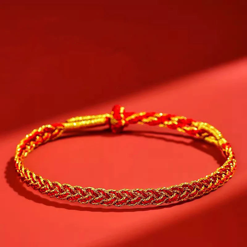 Buddha Stones Red String Yellow String Luck Bracelet
