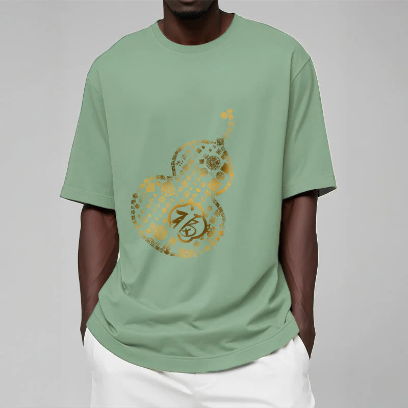 Buddha Stones Gourd Fu Character Design Tee T-shirt