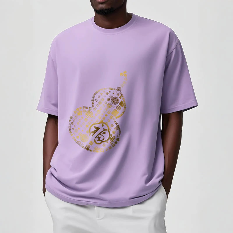 Buddha Stones Gourd Fu Character Design Tee T-shirt