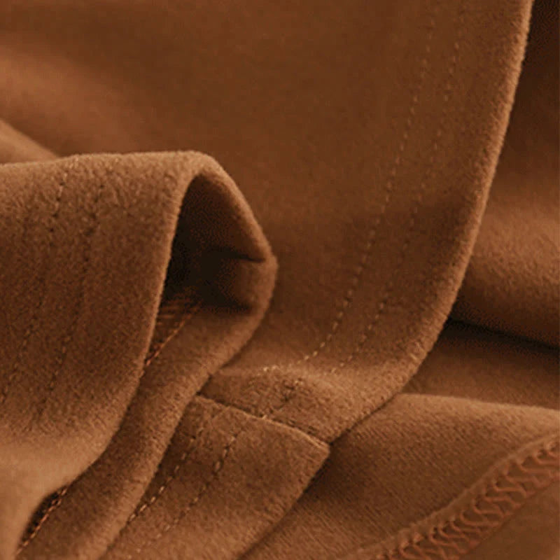 Buddha Stones Winter Solid Color Cotton Thickened Long Sleeve Women's Hoodie Has Hood
