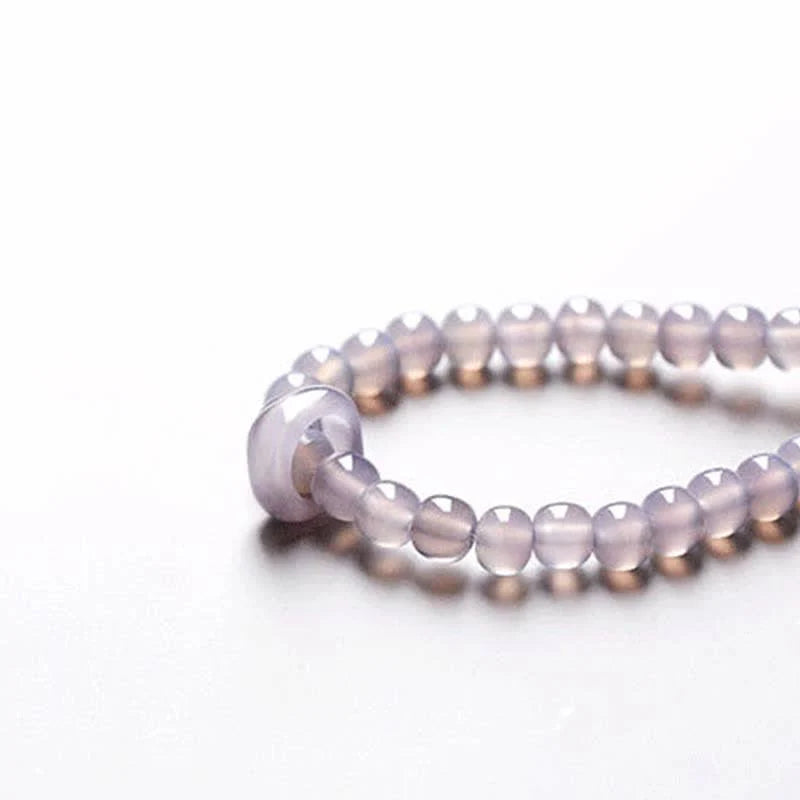 Buddha Stones Natural Amethyst Crystal Meditation Healing Bracelet