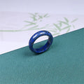 Buddha Stones Natural Lazurite Lapis Lazuli Self Care Ring