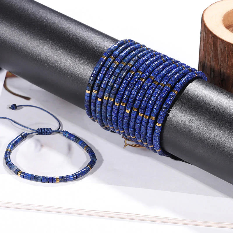 Buddha Stones Natural Lazurite Spacer Bead Positive Balance Bracelet