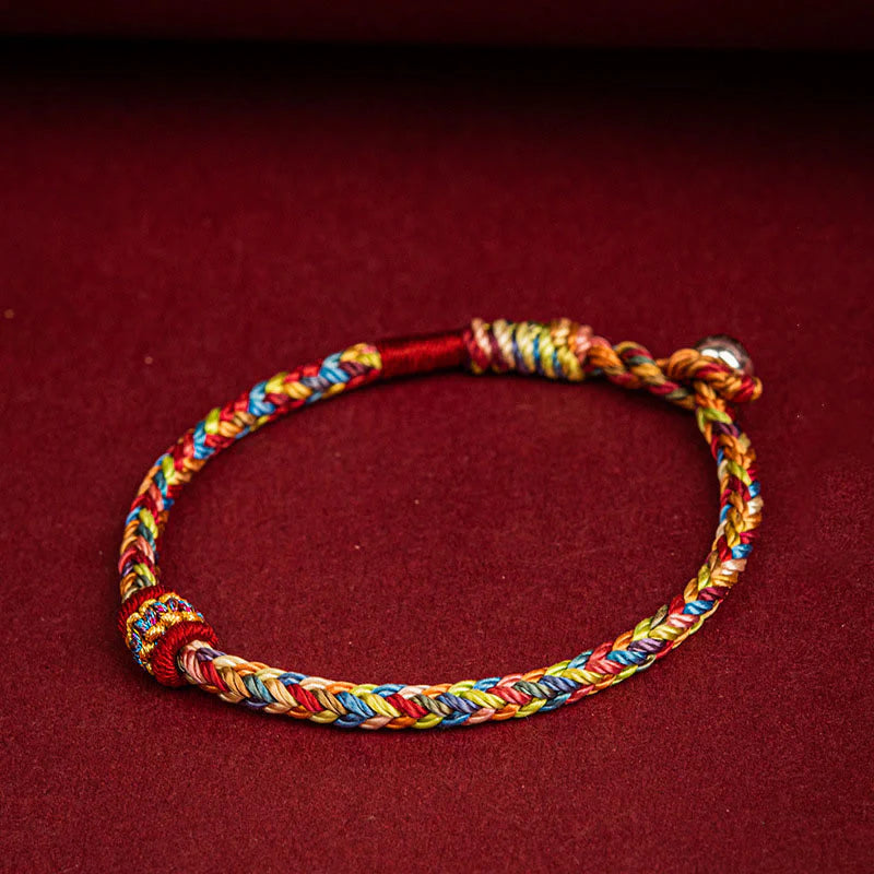 Buddha Stones Handmade Dragon Boat Festival Luck Colorful Rope Child Adult Bracelet