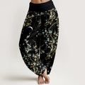 Buddha Stones Pure Cotton Plum Blossom Branches Elastic Waist Women's Harem Pants