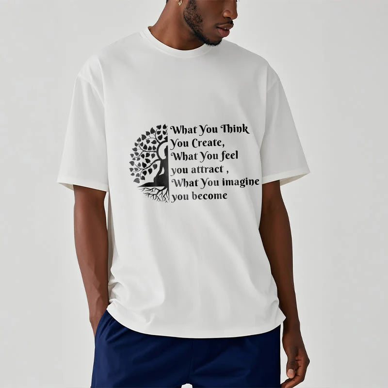 Buddha Stones Half-meditation Buddha Tree Tee T-shirt