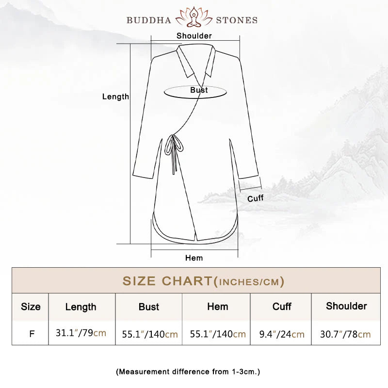 Buddha Stones Meditate Ramie Cotton Clothing