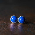 Buddha Stones Vintage 925 Sterling Silver Lazurite Balance Earrings