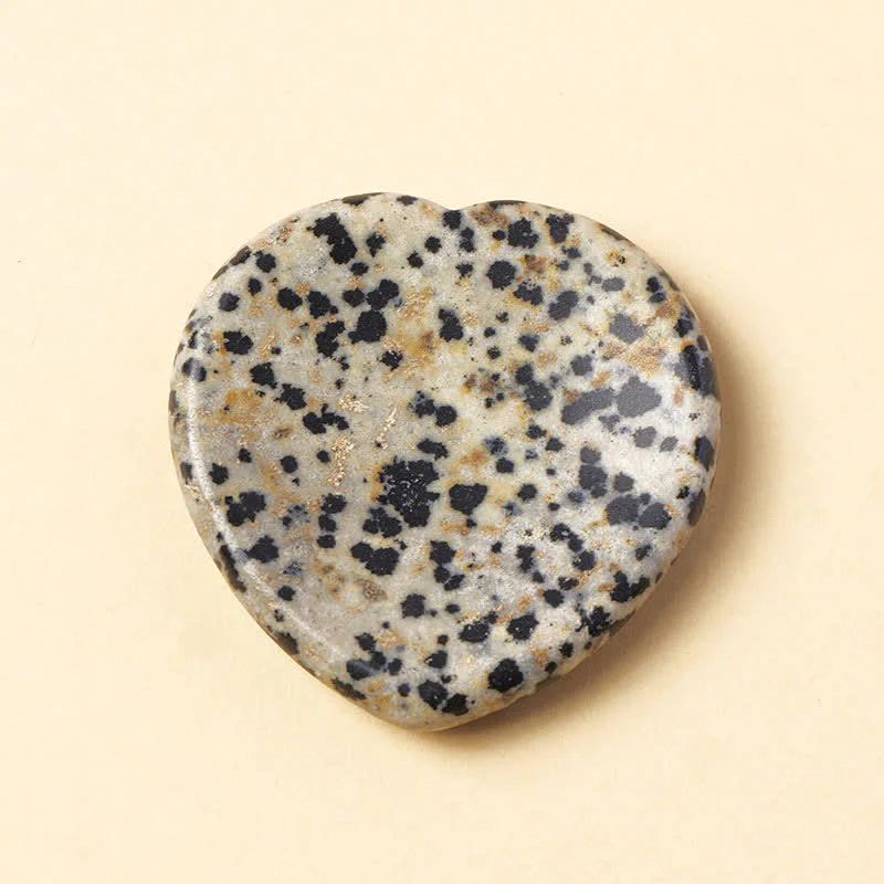 FREE Today: Positive and Motivation Heart Worry Stone Opal Rose Quartz Crystal Decor 4*4*0.7cm