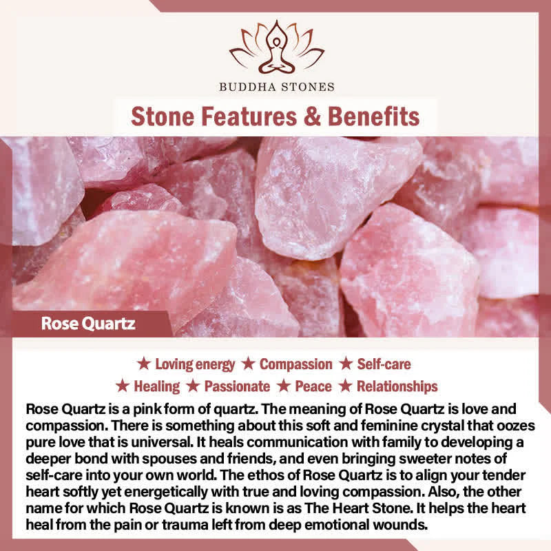 Buddha Stones Wishing Guidance and Strength 333 Angel Number Natural Rose Quartz Key Chain Hanging Decoration Includes Gift Message Card