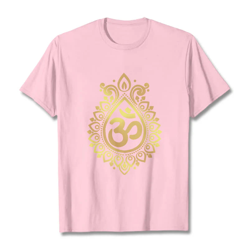 Buddha Stones Water Drop OM Design Tee T-shirt