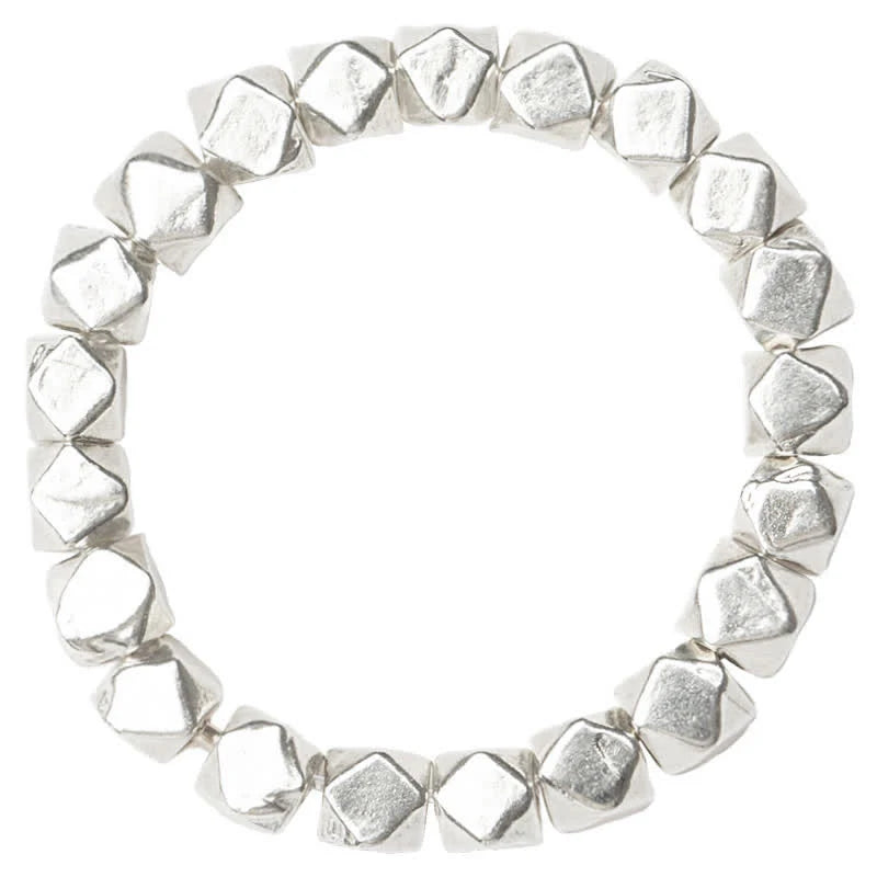 Buddha Stones 925 Sterling Silver Beaded Blessing Ring (Extra 35% Off | USE CODE: FS35)