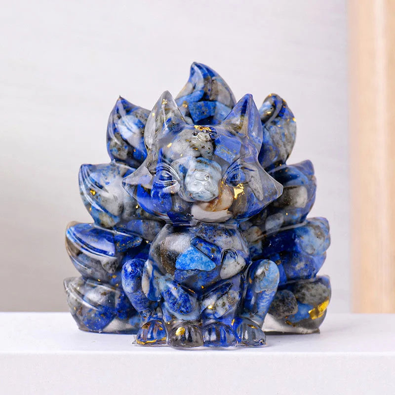 Buddha Stones Small Various Stone Strawberry Quartz Amethyst Green Aventurine Nine Tailed Fox Healing Home Decoration