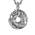 Buddha Stones Koi Fish Dragon Peace Buckle Wealth Necklace Pendant