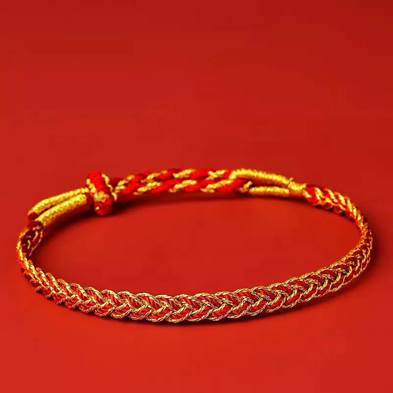 Buddha Stones Red String Yellow String Luck Bracelet