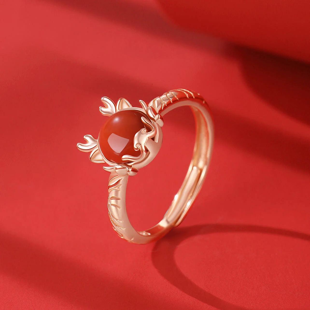 âââA Flash Sale- Buddha Stones 925 Sterling Silver Year of the Dragon Cinnabar Red Agate Dragon Protection Bracelet Necklace Pendant Earrings Ring