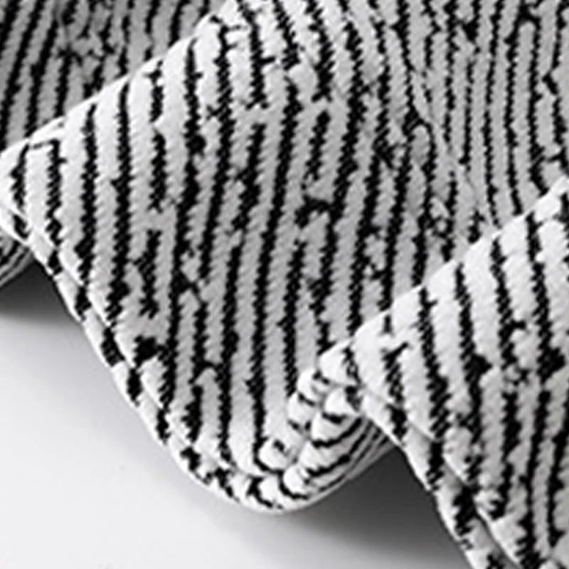 Buddha Stones Fall Crew Neck Stripes Button Men's Sweatshirt Pullover