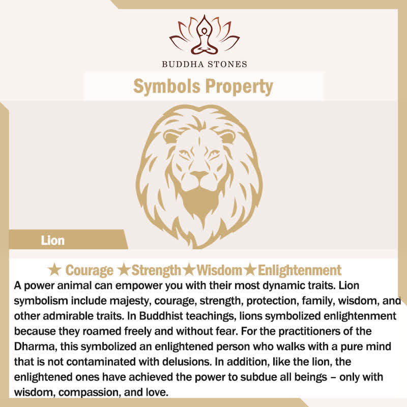Buddha Stones Handmade Liuli Crystal Lion Art Piece Strength Home Office Decoration
