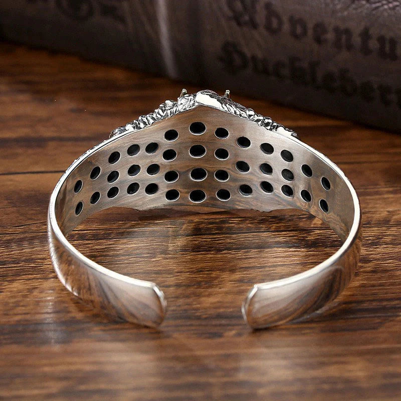 Buddha Stones Tibetan Garuda Bird Wisdom Protection Bracelet Bangle