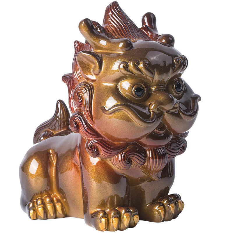 Buddha Stones Color Changing Small PiXiu Resin Tea Pet Wealth Home Figurine Decoration