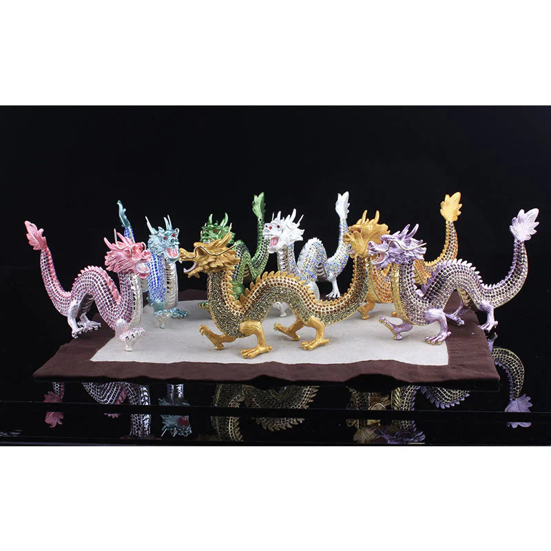 Buddha Stones Handmade Feng Shui Dragon Luck Success Home Decoration