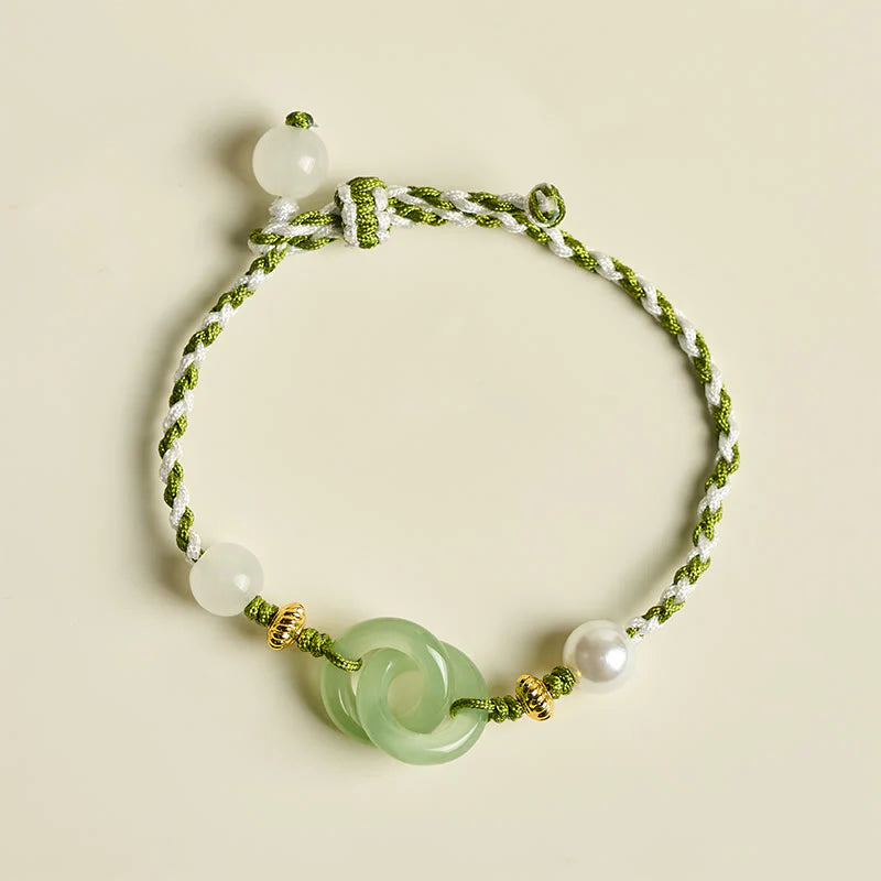 Buddha Stones Braided Rope Peace Buckle Love Calm Bracelet