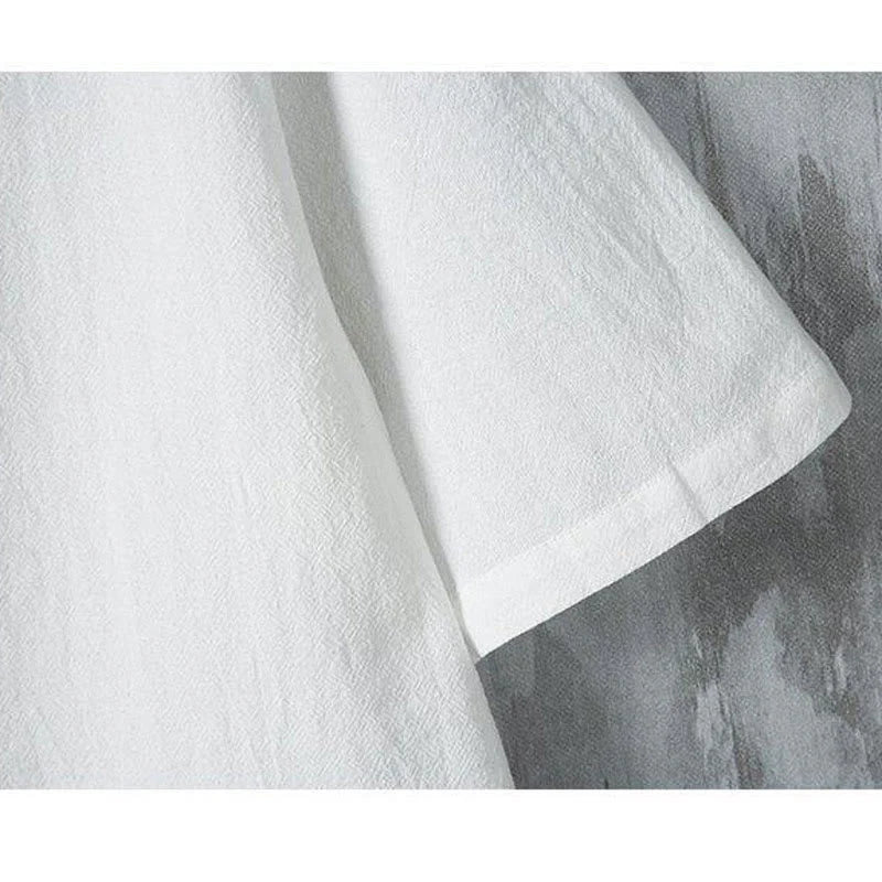 Buddha Stones Daily Casual Plain Chinese Frog-Button Men's Short Sleeve Cotton Linen Shirt