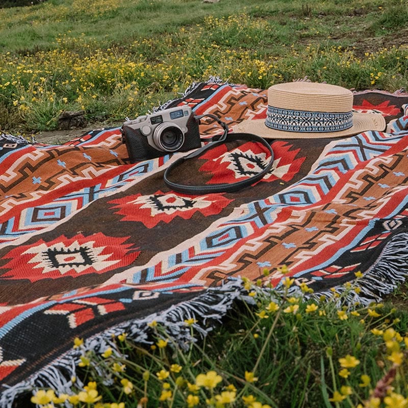 Buddha Stones Geometric Warm Comfortable Camping Home Office Bed Blanket