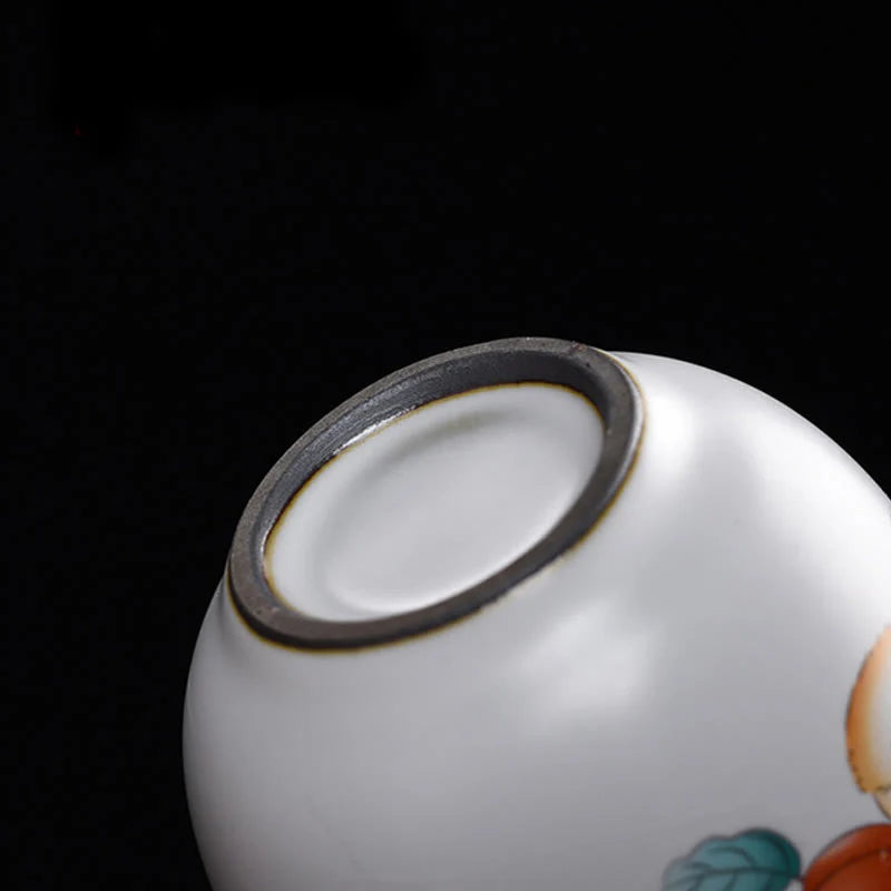 Buddha Stones Cute Lying Cat Branches Teacup Kung Fu Tea Cup