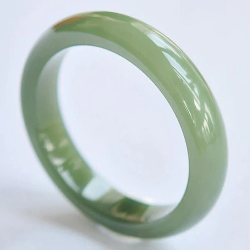 Buddha Stones Jade Abundance Blessing Bangle Bracelet