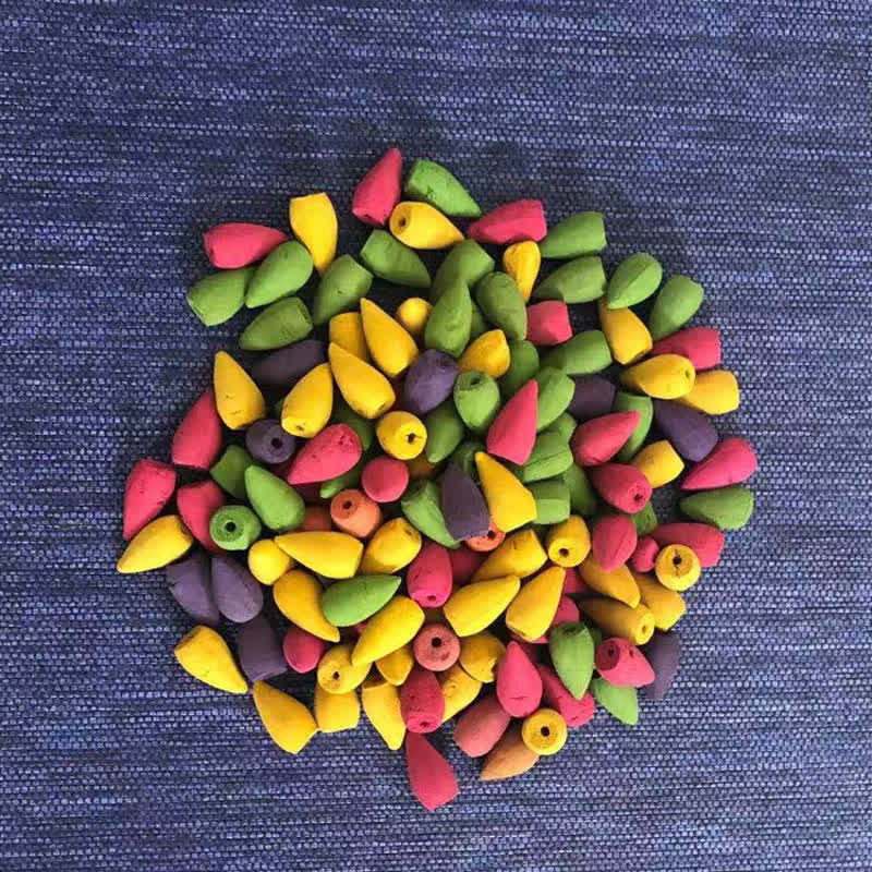 Buddha Stones Mixed Floral Aroma Sandalwood Backflow Incense 50 Cones Pack