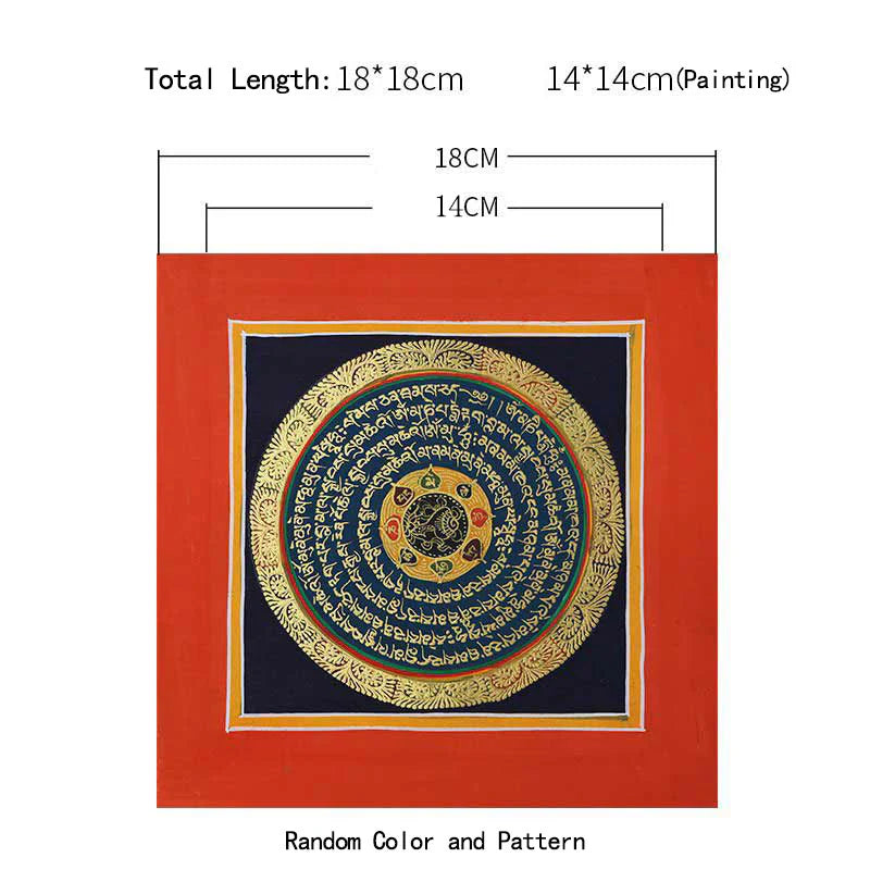 Buddha Stones Tibetan Handmade Thangka Painting Spiritual Blessing Blind Box Random Color Pattern