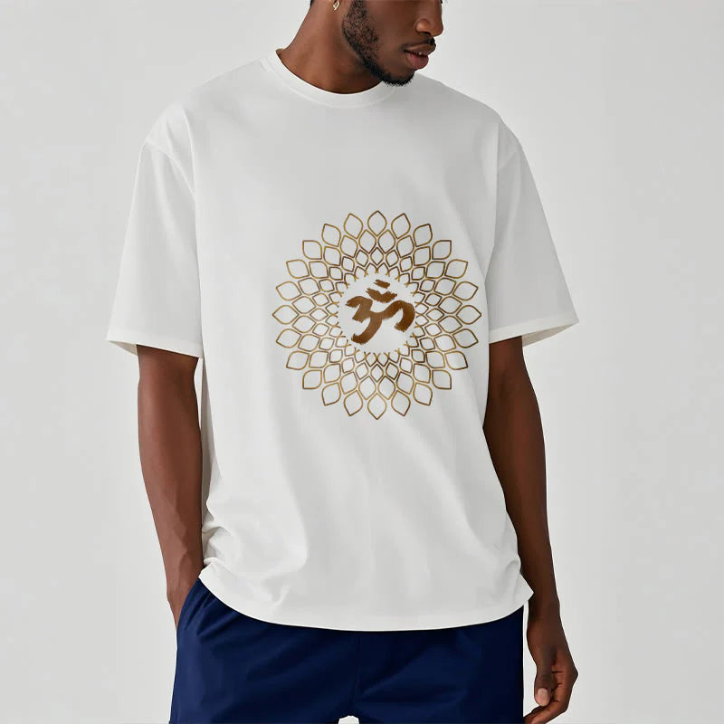 Buddha Stones Rhombus OM Design Tee T-shirt