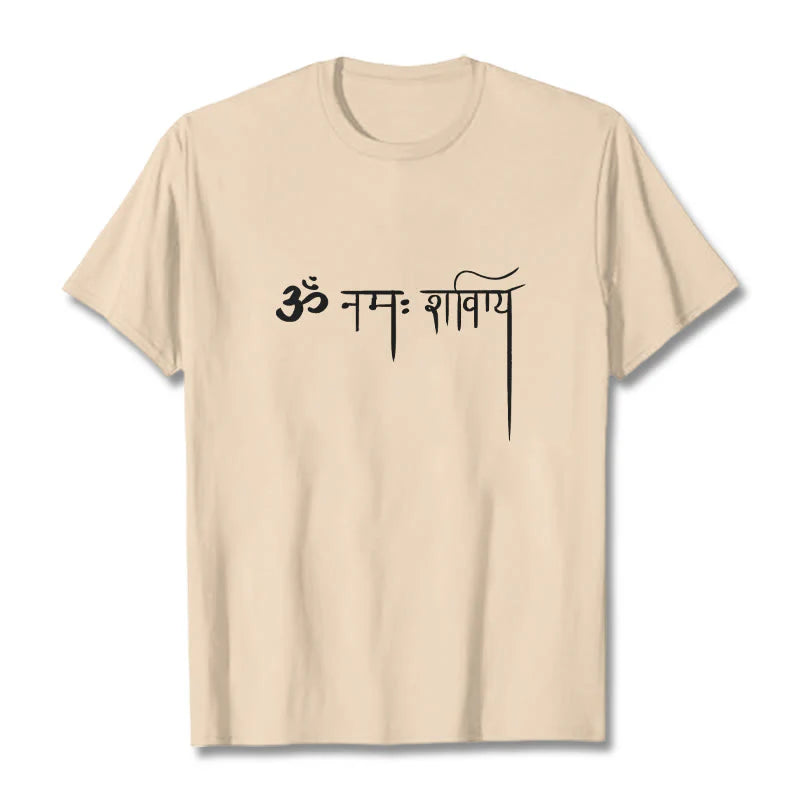 Buddha Stones Sanskrit Namah Shivaya Tee T-shirt