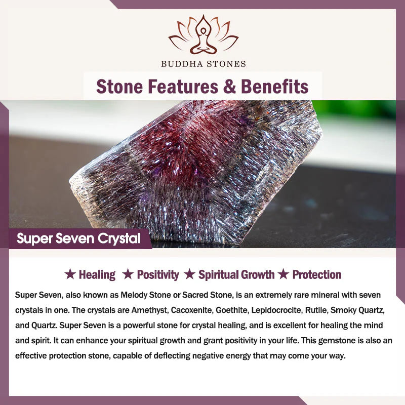 Buddha Stones Natural Strawberry Quartz Moonstone Healing Positive Beads Bracelet
