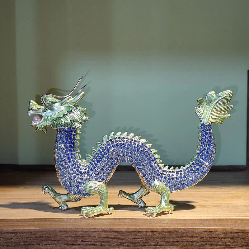 Buddha Stones Handmade Feng Shui Dragon Luck Success Home Decoration