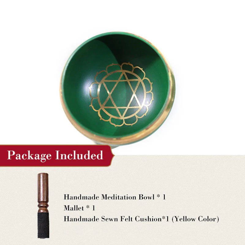 Buddha Stones Tibetan Sound Bowl Handcrafted for Chakra Healing and Mindfulness Meditation Singing Bowl Set