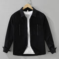 Buddha Stones Spring Commute Buttons Long Sleeve Shirt Men Cotton Clothing With Pockets