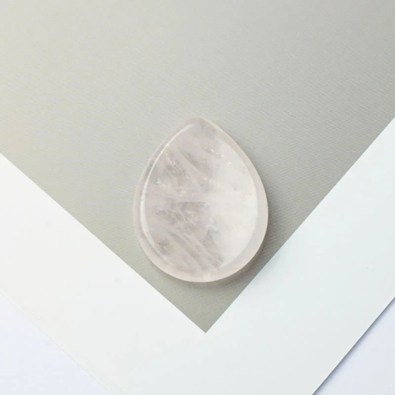 Buddha Stones Teardrop Shape Worry Stone Protection Crystal Decor 34*26*7.8cm