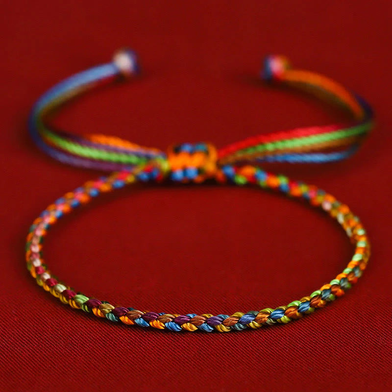 Buddha Stones May all your wishes come true Lucky Multicolored Bracelet