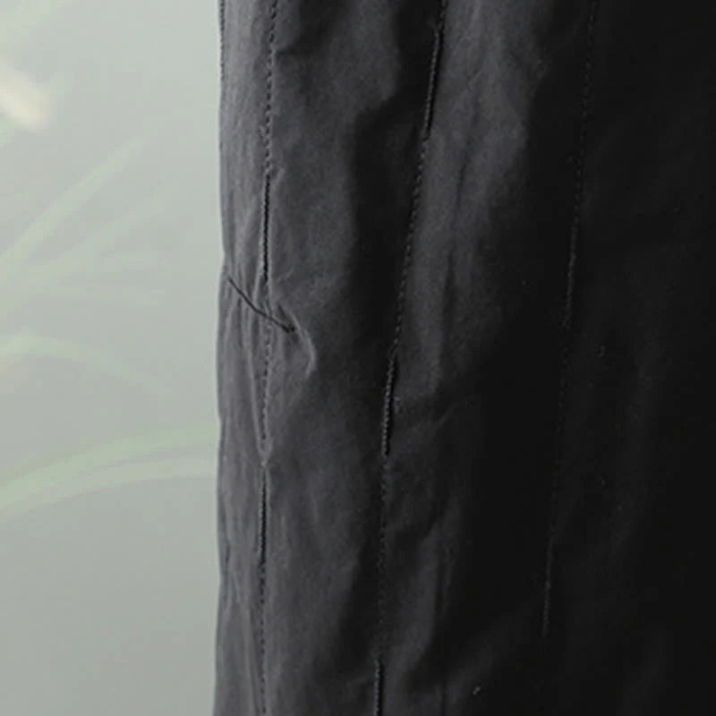 Buddha Stones Winter Plain Women's Harem Cotton Ankle-Length Pants With Pockets
