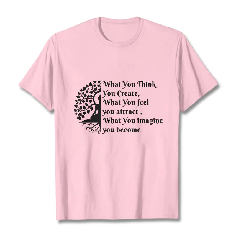 Buddha Stones Half-meditation Buddha Tree Tee T-shirt